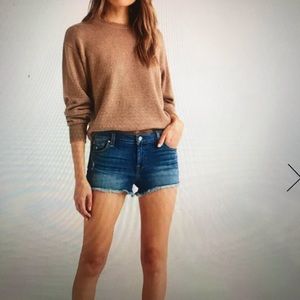 - 7 For All Mankind Cut Off Shorts in Ocean Mist